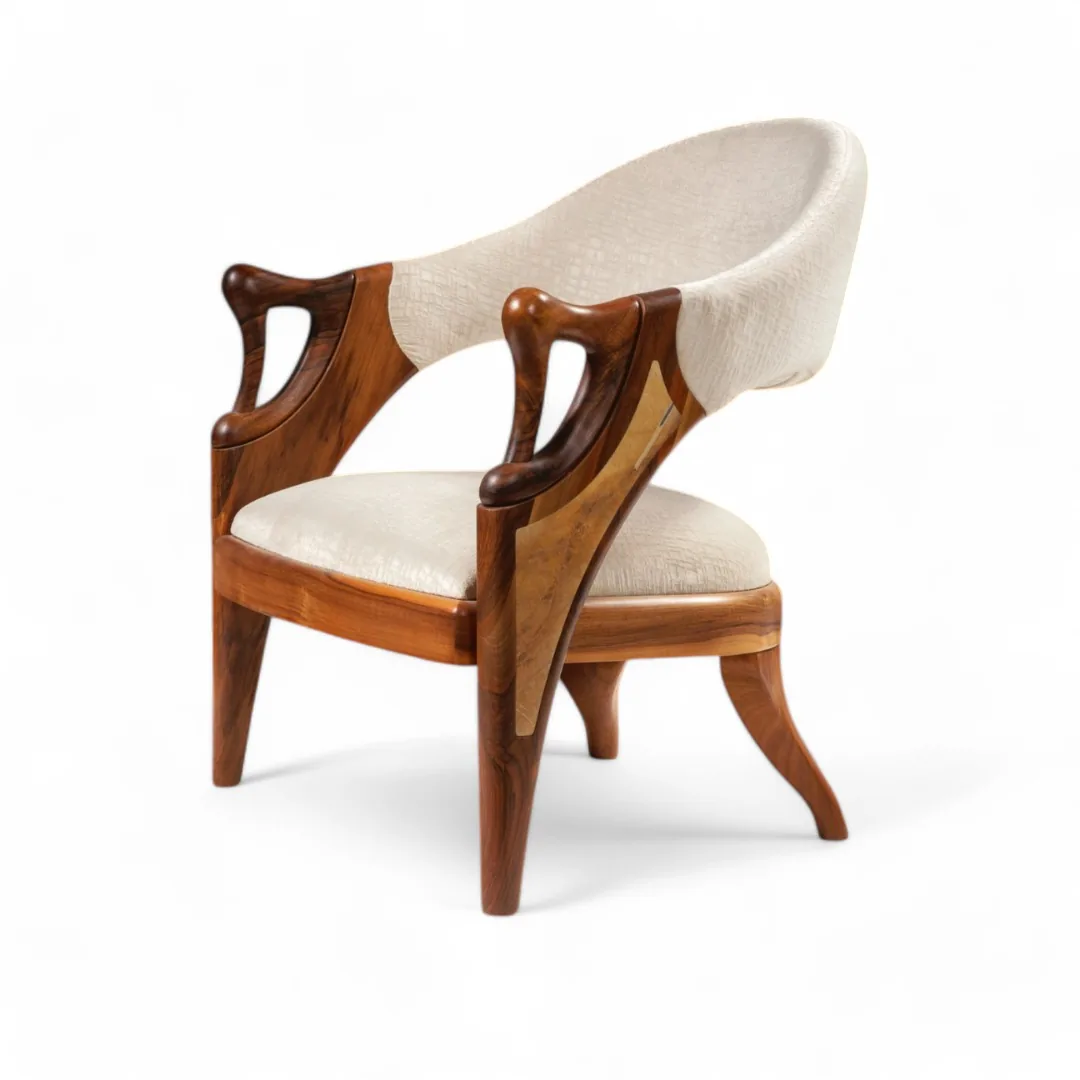 Doğal ceviz ağacı sandalye