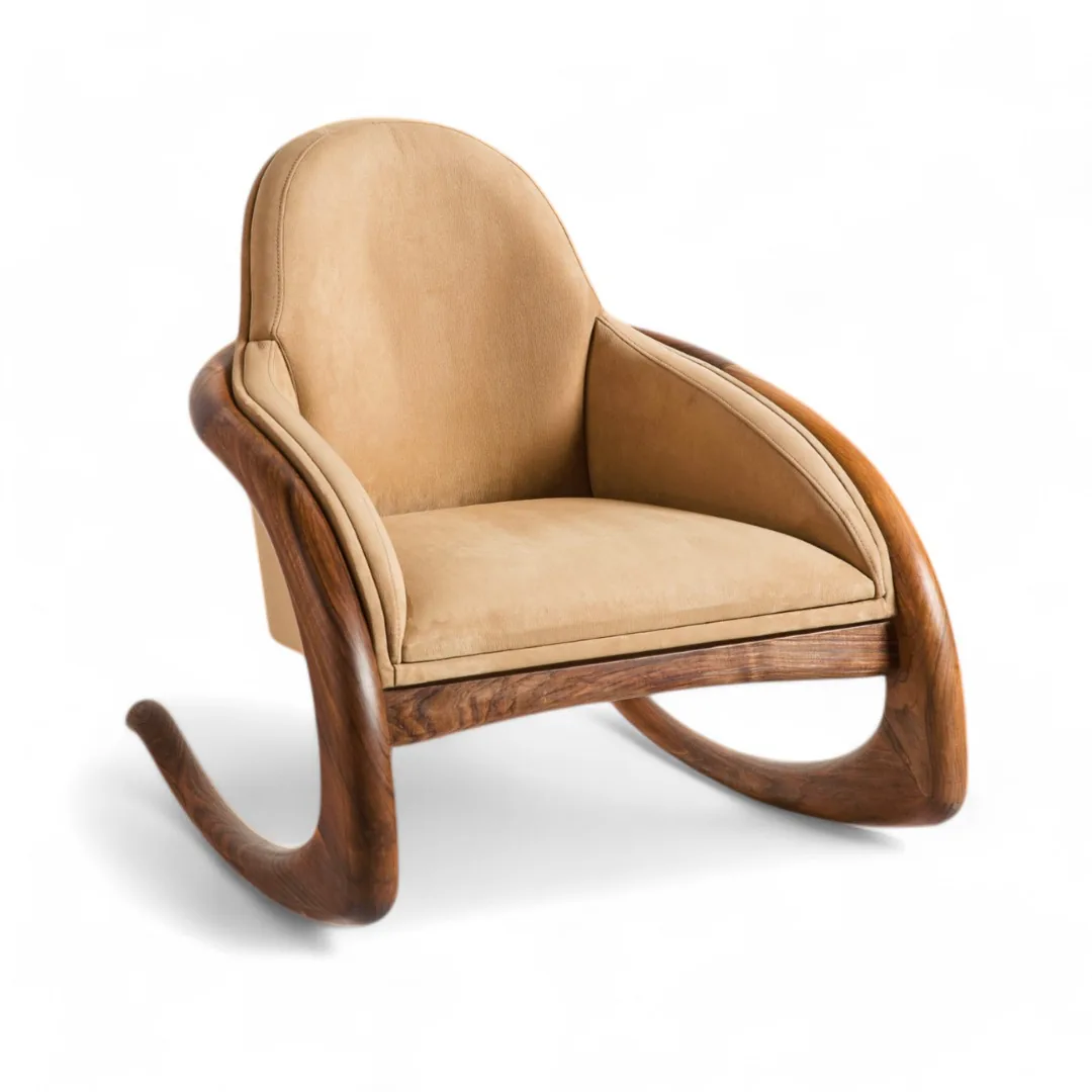 Masif ceviz sallanan sandalye