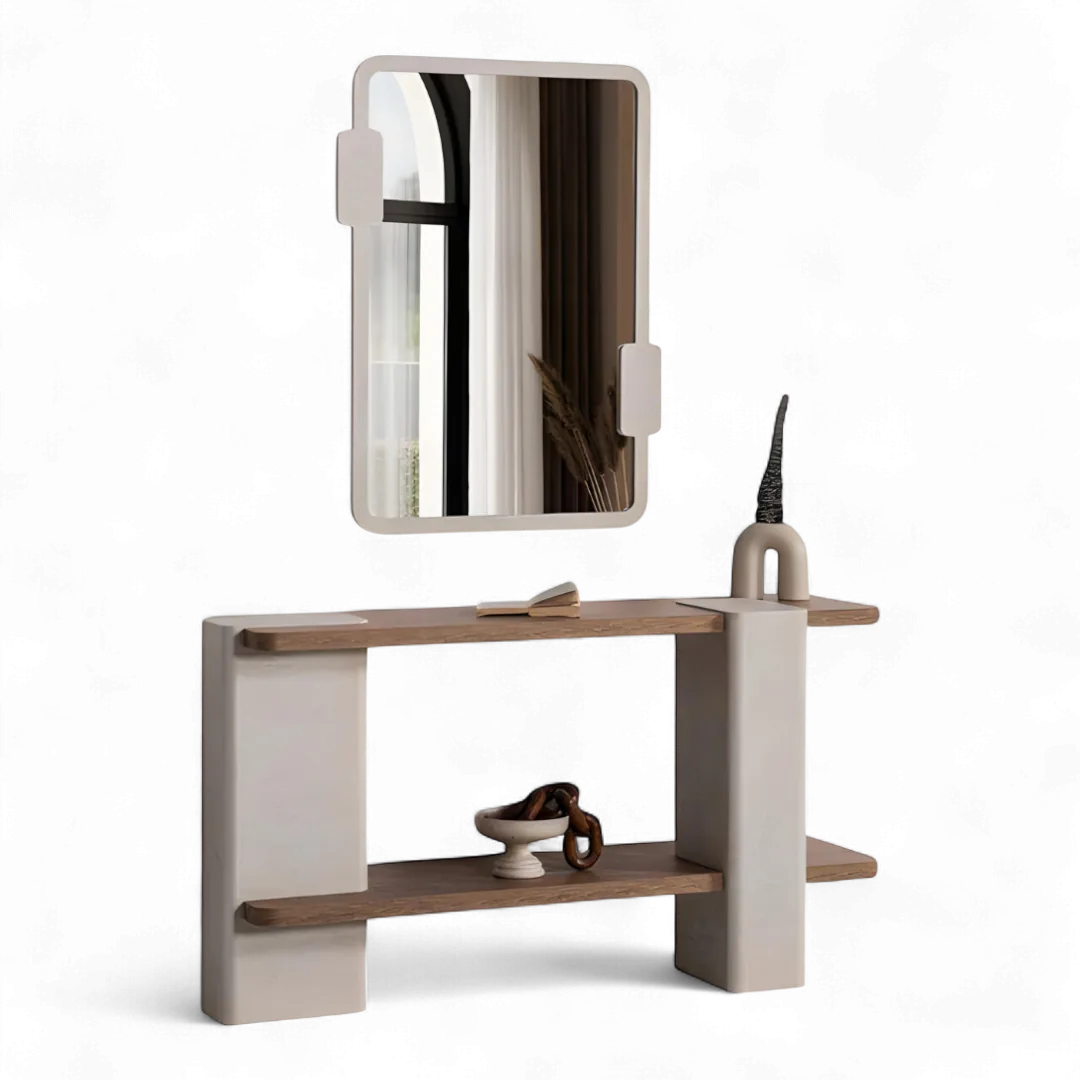 Betonart Taş Ayaklı Meşe Dresuar Takımı HM-111