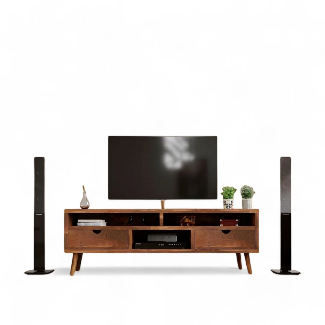 Masif Ceviz Ahşap TV Ünitesi YKT-07