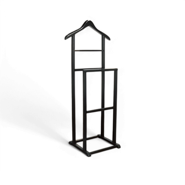 Çiftli Modern İpek Mat Siyah Dilsiz Uşak HM-83-2