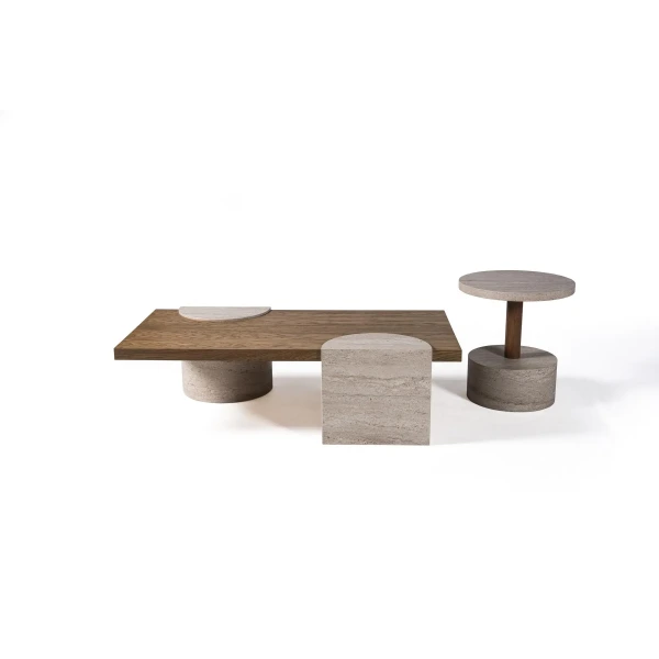 Modern Traverten Oturma Seti HM-112